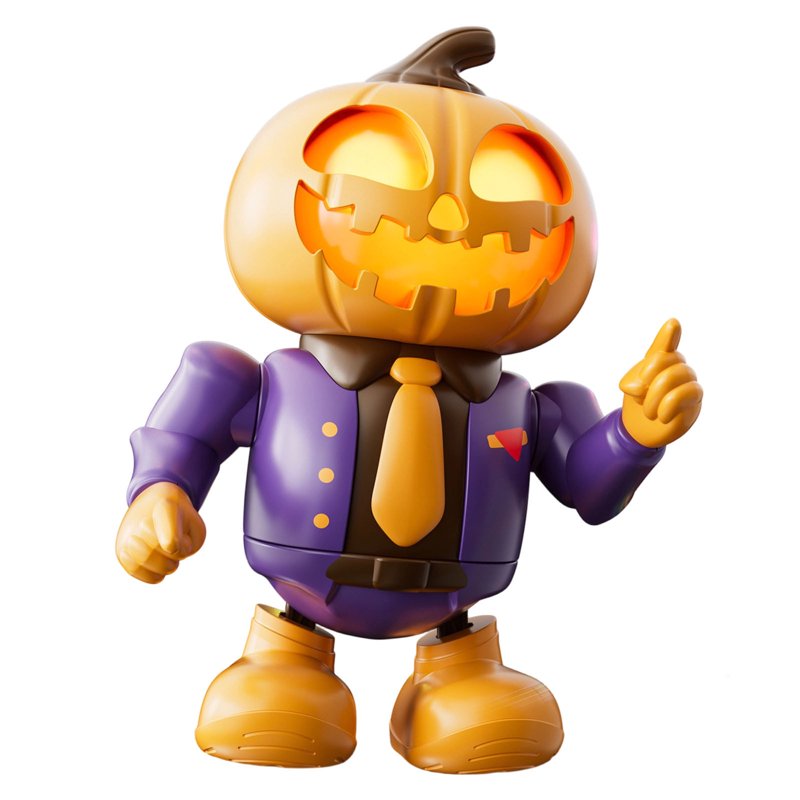 Dancing Halloween Robot Toy with Music & LED Eyes - Kids Animated Robot