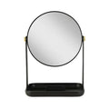 5X/1X Dual Magnification Makeup Mirror with Accessory Tray and Phone Holder