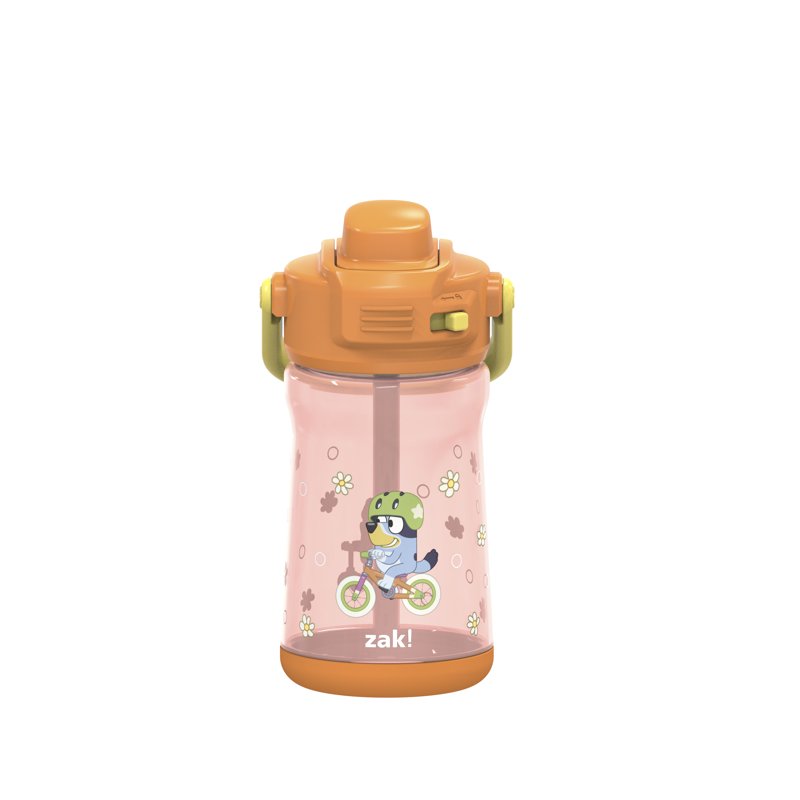 12oz Bluey Beacon Water Bottle - Orange, Leak-Proof with Carry Handle