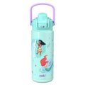 20oz Princess Teal Stainless Steel Water Bottle with Push Button Lid
