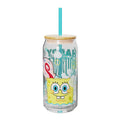 20oz SpongeBob SquarePants Glass Tumbler with Lid & Straw