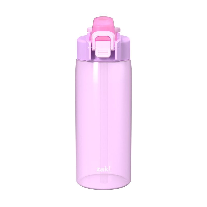 Durable Plastic 25oz Water Bottle with Locking Lid & Carry Handle - Purple