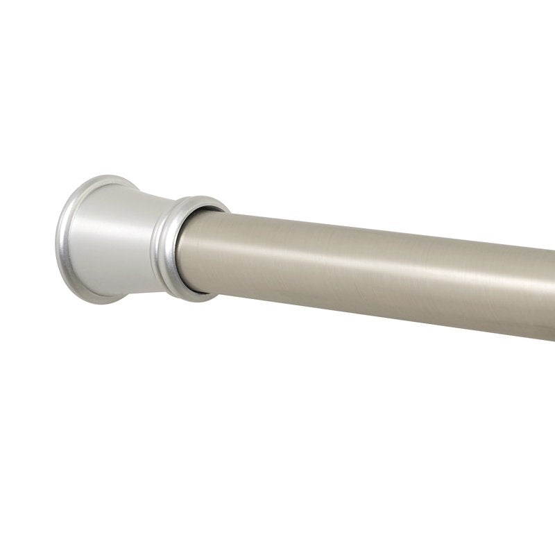 Adjustable Tension Shower Rod - 26 to 76 Inches Brushed Nickel - No Tools Needed