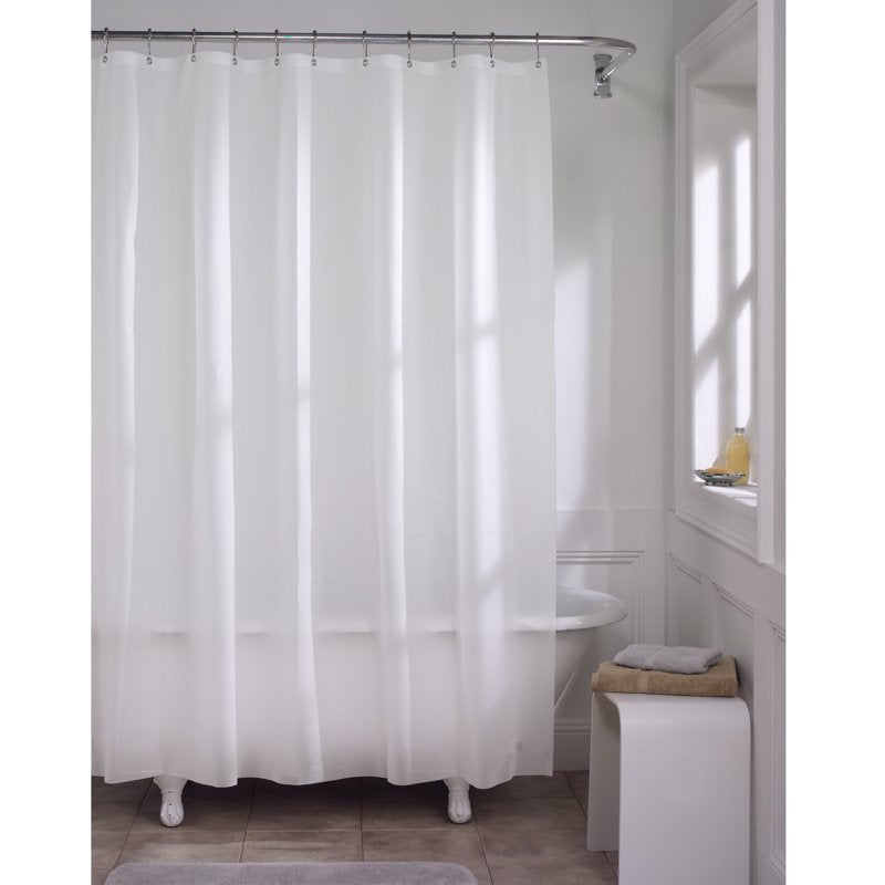 Frosty Finish Heavyweight Vinyl Shower Curtain Liner - 72 x 72 Inches - Single Variation