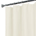 Water Repellent Fabric Shower Curtain Liner - 70 x 72 Inches, Beige - Waterproof Bathroom Protector with Weighted Hem & Easy Care