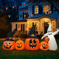 8 FT Halloween Inflatable Pumpkins with Built-in LED Lights - Yard Decor