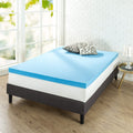 Full Size Green Tea Cooling Gel Memory Foam Mattress Topper - 3 Inch