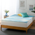 King 3-Inch Swirl Gel Cooling Memory Foam Mattress Topper