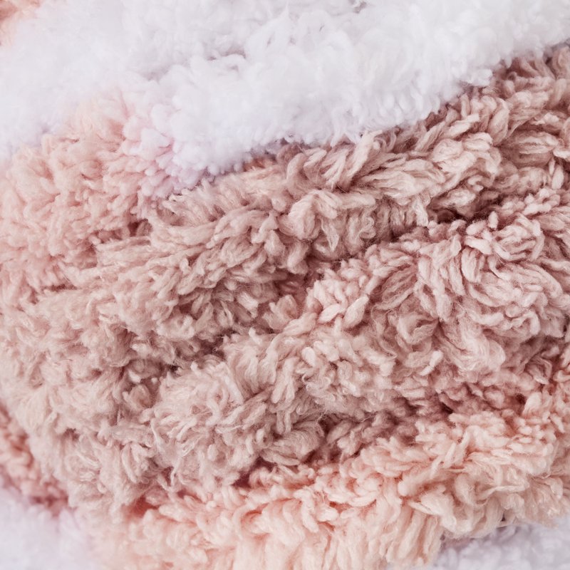 Chunky Chenille Yarn Pink Sands 31.7 yd Super Bulky Craft Fiber
