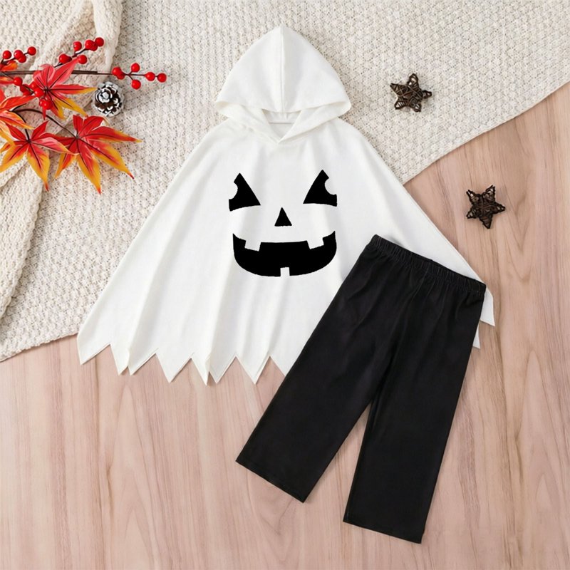 White Boys Halloween Costume Set with Cape & Pants - 9-12 Months - Variation of THIS listing