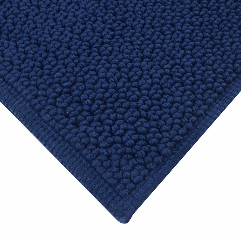 Better Homes & Gardens Soft Cotton Looped Bath Mat - Blue Admiral 20 x 34 inches - Single