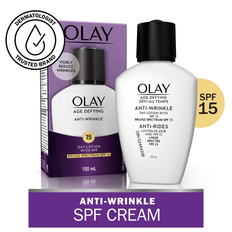 Age Defying Anti-Wrinkle Day Face Lotion with SPF 15 - 3 Pack