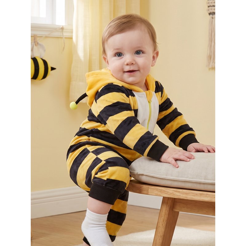 Baby Bee Halloween Costume Jumpsuit for 6-12 Months - Toddler Cosplay Outfit