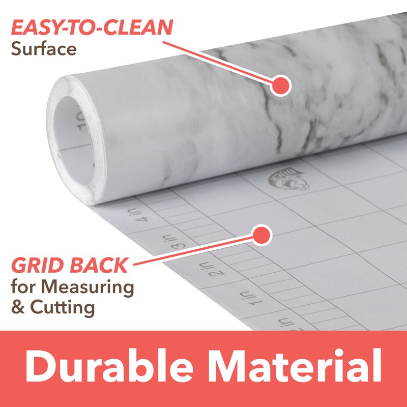 Removable Adhesive Shelf Liner - Soapstone 20" x 15' Roll, 2 Pack
