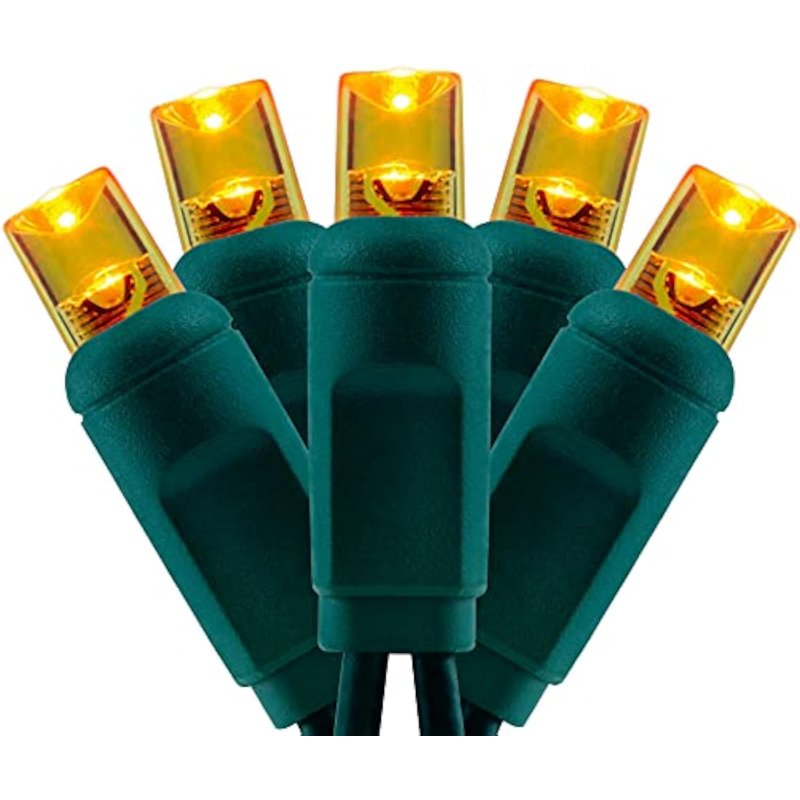 Wick's Outdoor Living LED 5MM Orange Holiday String Lights - 24 FT, 70 Bulbs, Indoor & Outdoor Use