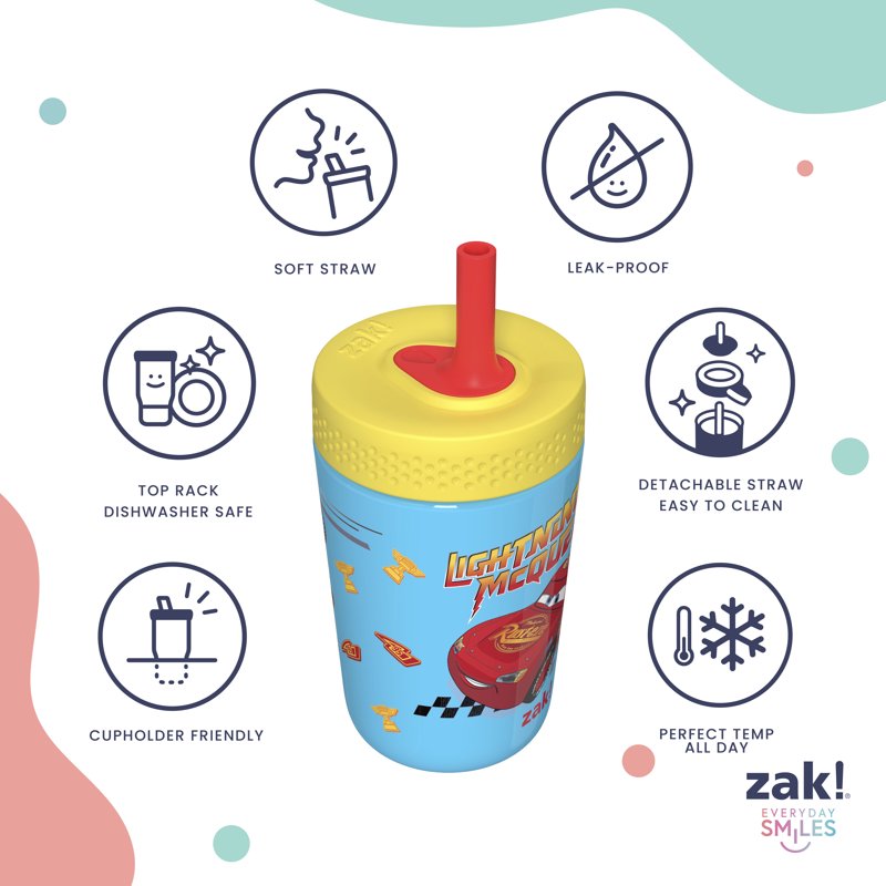 12oz Kincaid Tumbler with Silicone Spout - Cars Design