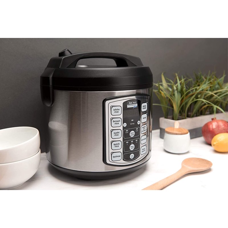 20-Cup Digital Rice Cooker & Multicooker with Steamer - 5Qt
