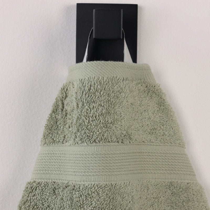 Sage Organic Cotton 6 Piece Towel Set - Soft Medium Weight Bath Towels