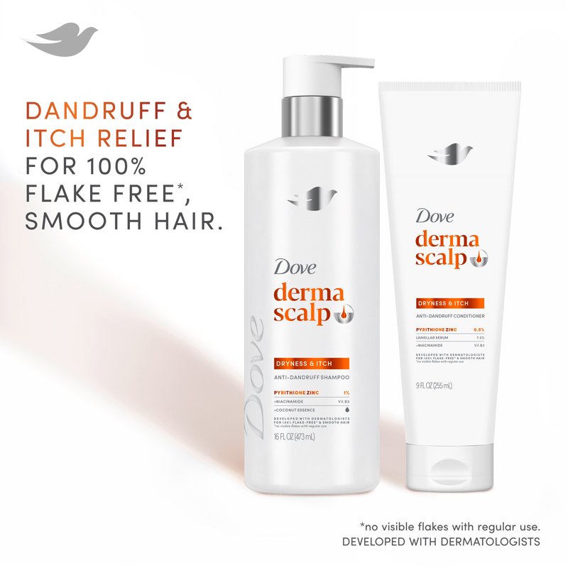 Anti-Dandruff Scalp Relief Shampoo with Pyrithione Zinc & Niacinamide 16oz