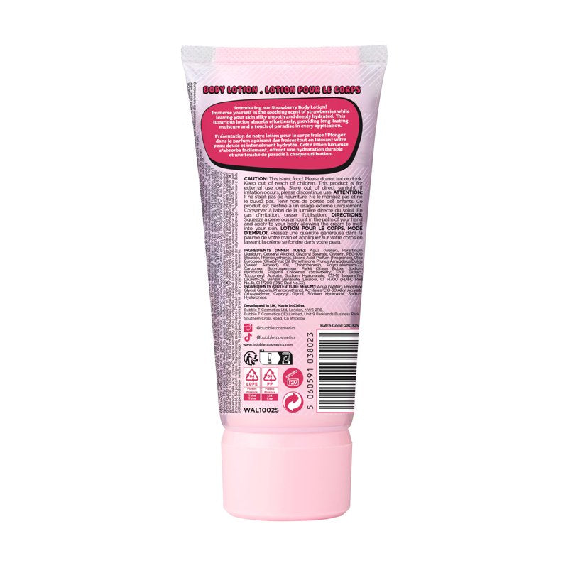 Strawberry Scented Moisturizing Body Lotion - Nourishing Tea Infused Cream