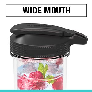 Wide Mouth Mason Jar Lids with Flip Top Pour Spout - 4 Pack