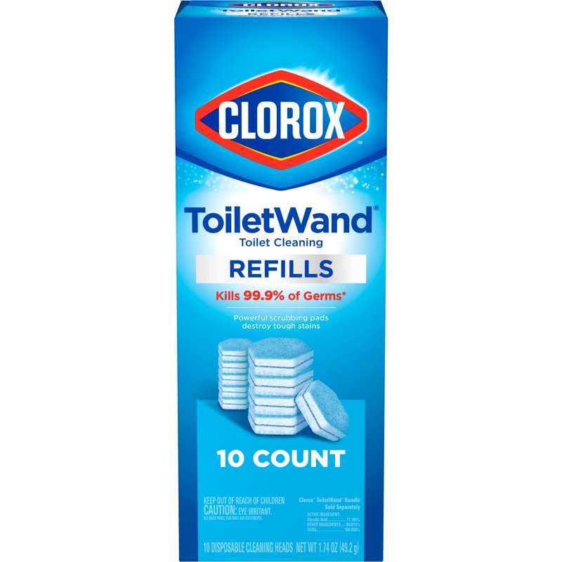 Clorox ToiletWand Disinfecting Refills - 6 Count, Disposable Toilet Brush Heads