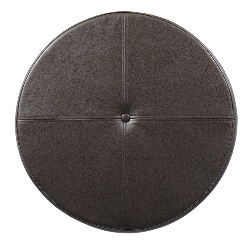 Large Faux Leather Storage Ottoman - Multiple Colors Available
