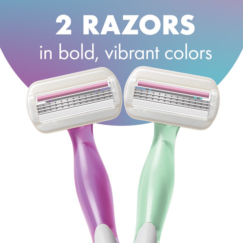 Disposable Women's Razors - 3 Blades with Comfort Shield