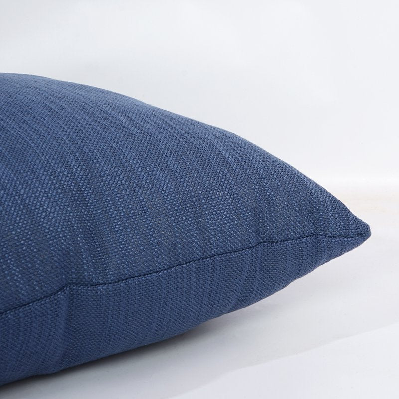 Washed Indigo 18x18 Inch Polyester Decorative Pillow - Textured Indoor Accent Cushion - Variation of THIS listing