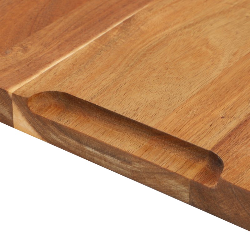 Acacia Wood Large Cutting Board - 24 x 18 Inch - Light Brown