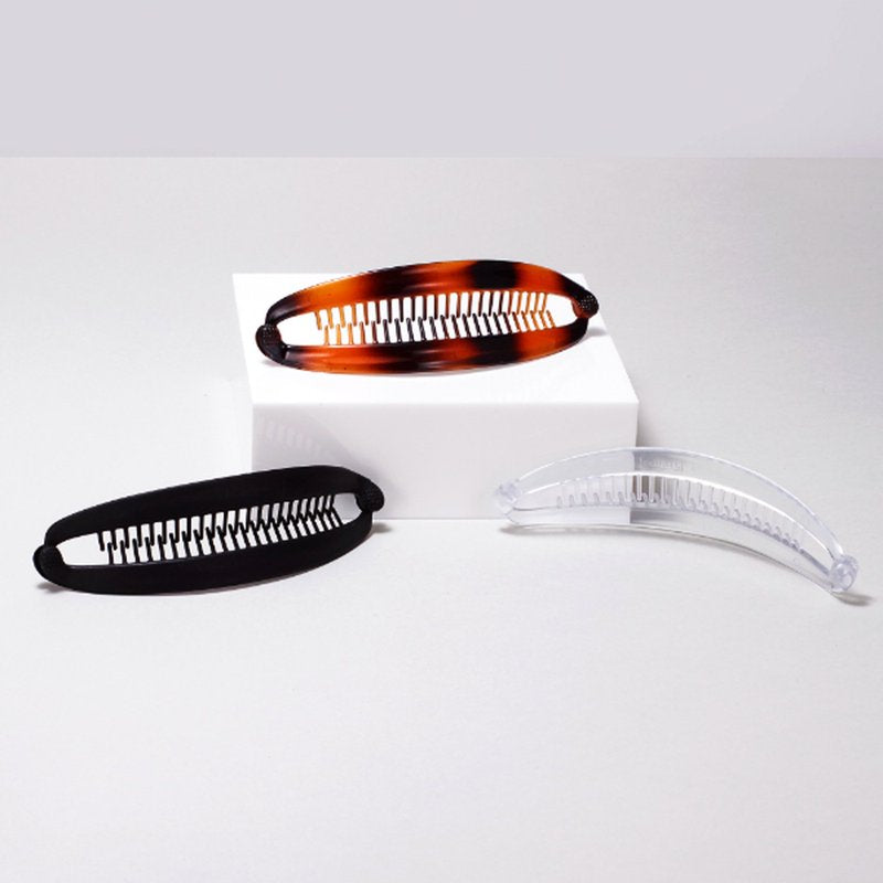 Large Banana Hair Clips - Set of 3 Comfortable Hair Combs for Thick Hair