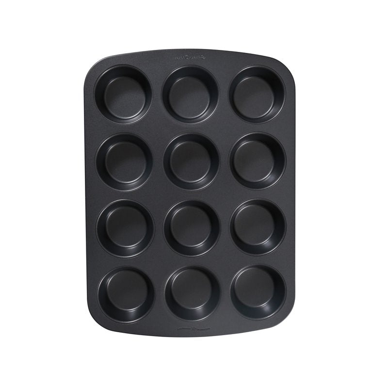 Nonstick Carbon Steel Muffin Pan - 12-Cup, Gray