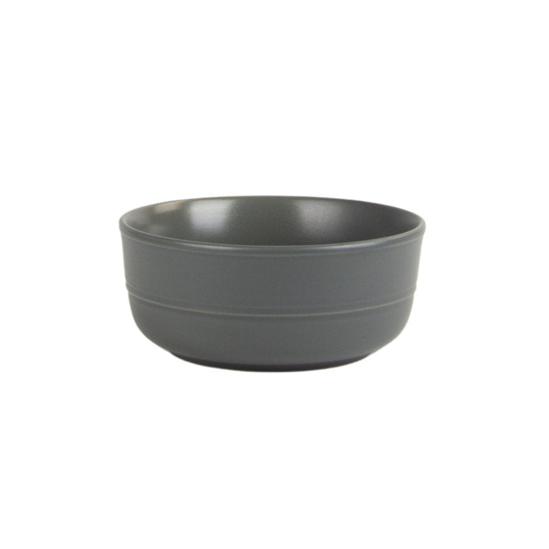 Round Cereal Bowl Set - 6.25" 24 oz, Matte Gray - Set of 6