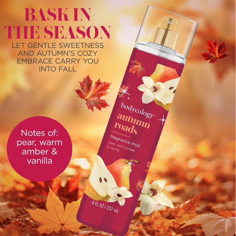 Autumn Roads Fragrance Body Mist - Warm Pear, Amber & Vanilla, 8 fl. oz.