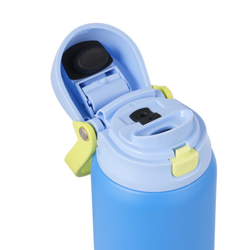 32oz Stainless Steel 2-in-1 Water Bottle with Straw & Chug Lid - Neon Blue