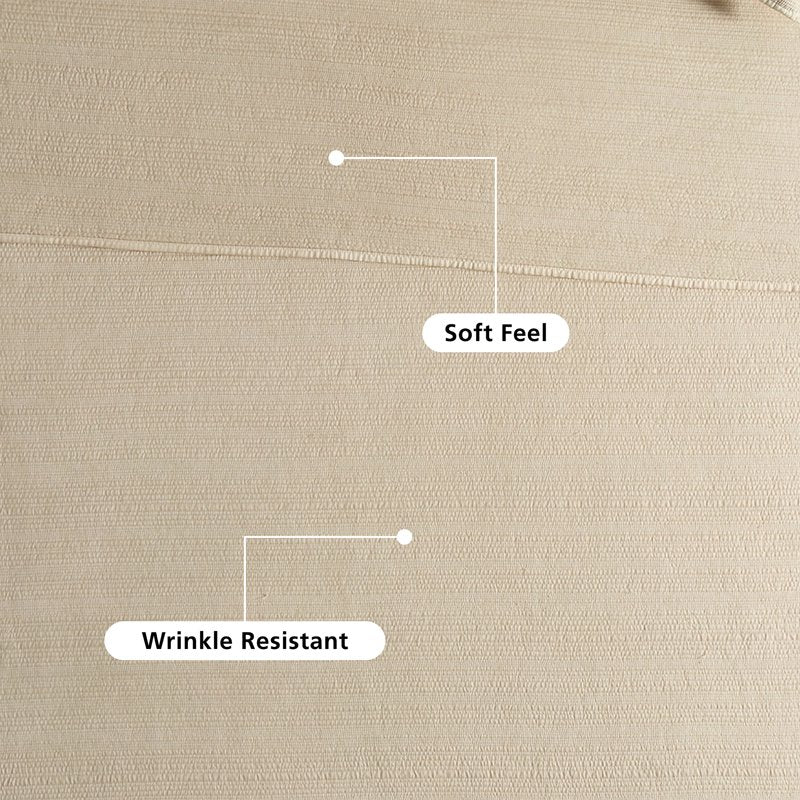King Mainstays Garment Washed Stripe Quilt - Beige Microfiber Bedding