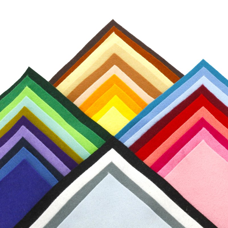 Merino Wool Blend Felt Crafting Sheets - Avocado Variation