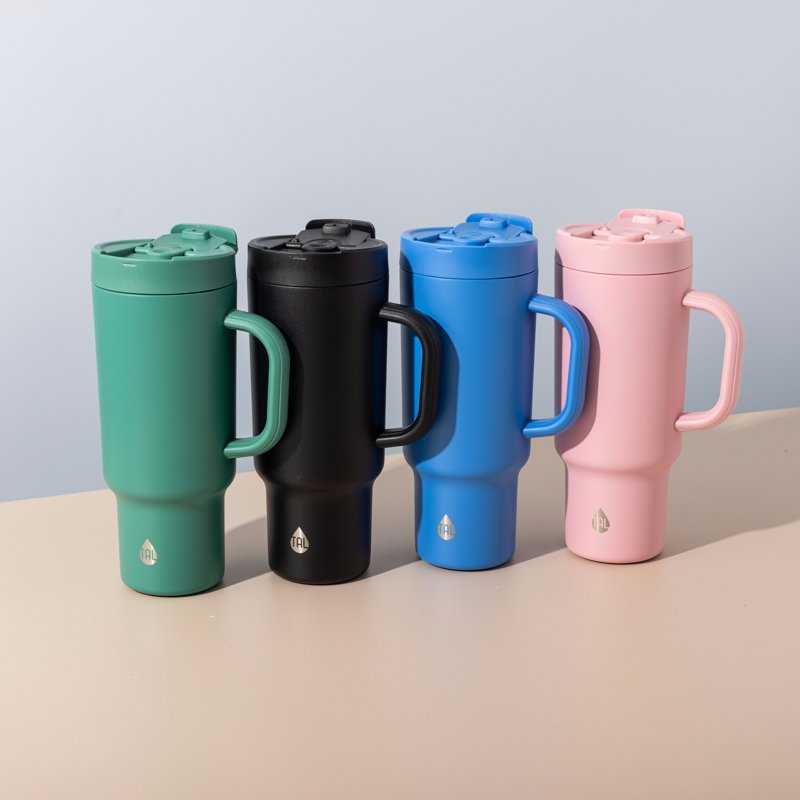 Stainless Steel Hudson Tumbler with Straw 40 fl oz - Spring Green