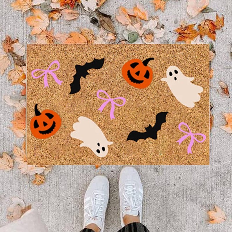 Halloween Doormat Non-Slip Indoor Outdoor Welcome Rug 23.6x15.7 Inches