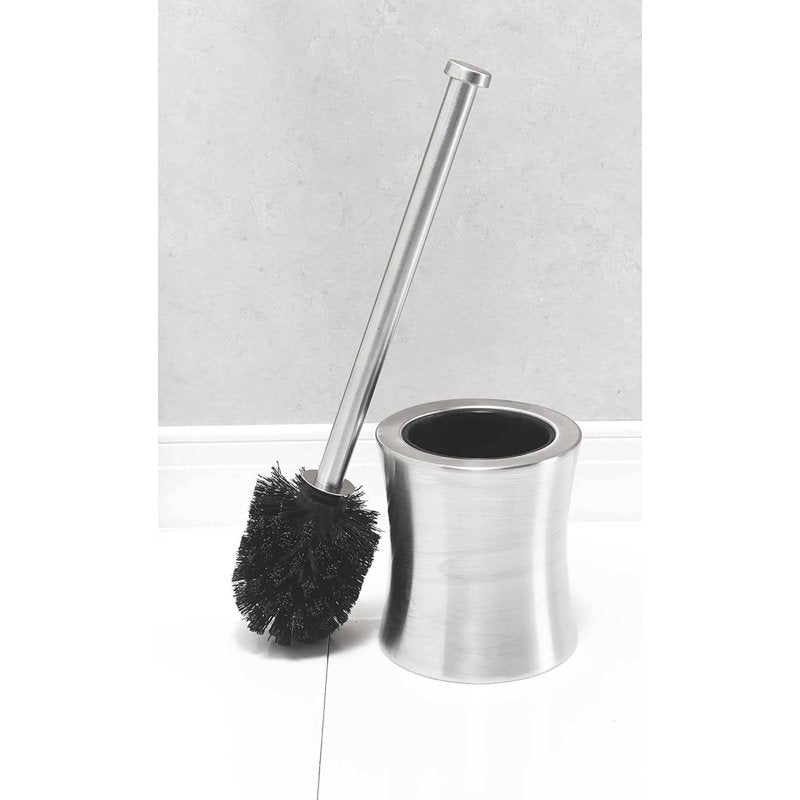 Bath Bliss Hourglass Stainless Steel Toilet Brush & Holder Set - Variation 1