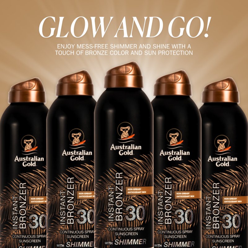 Continuous Spray Bronzer with Shimmer, SPF 30 - 6 oz