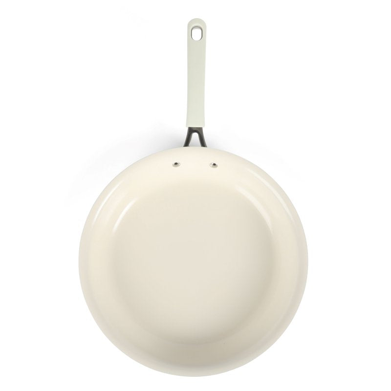 12-Inch Nonstick Fry Pan with Lid - Charlemont, Linen