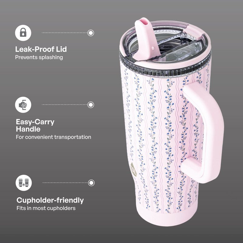 32oz Stainless Steel Skye Tumbler with Flip-Up Straw - Vine