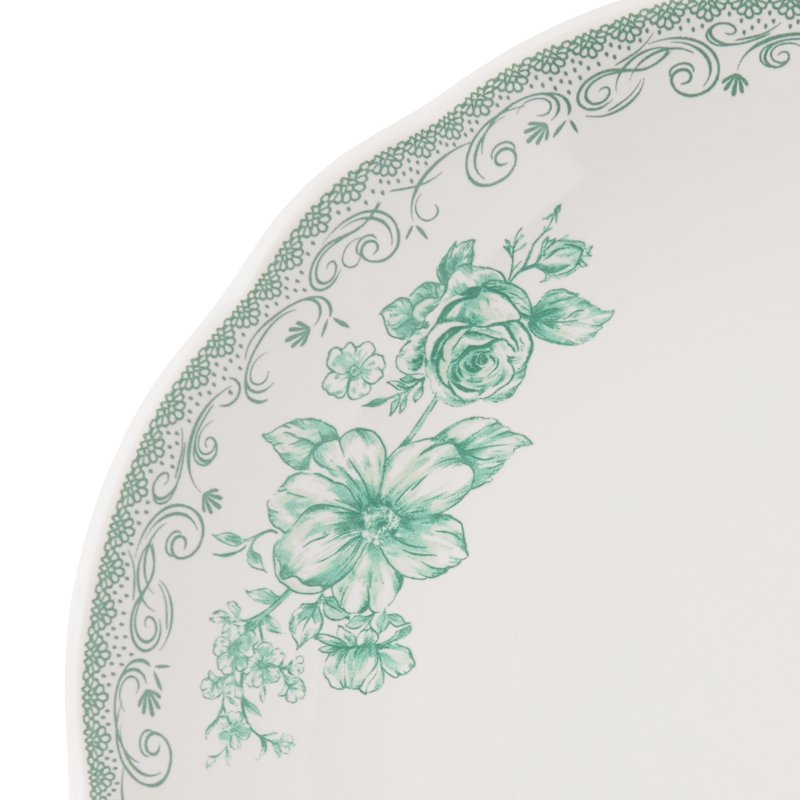 Agatha Stoneware Dinner Plate - Green