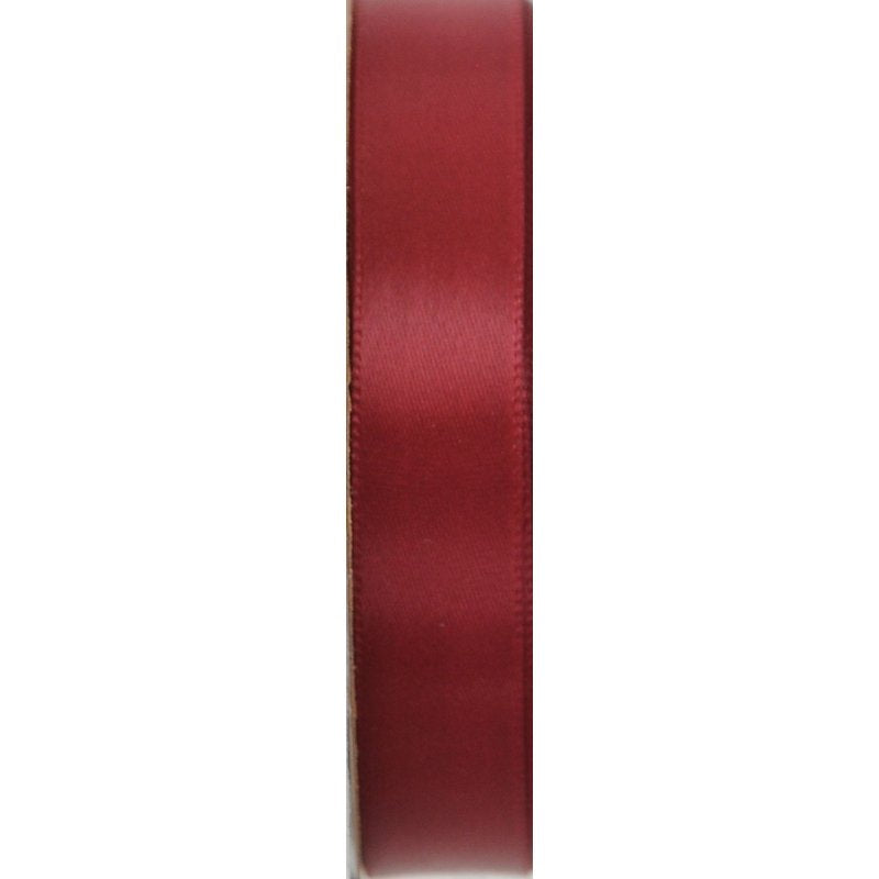 Offray Sherry Red Single Face Satin Ribbon 5/8 Inch x 18 Feet - Craft & Decoration