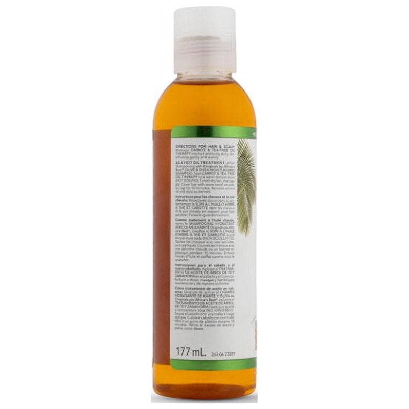 Moisturizing Carrot & Tea Tree Oil Therapy for Hair & Skin - 4 Pack