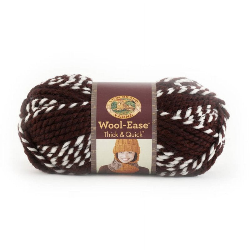 Lion Brand Wool-Ease Thick & Quick Yarn - Stripes, Single Variation