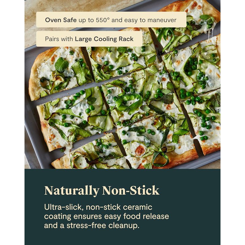 Non-Stick Ceramic Baking Sheet - Large 18" x 13" - Perracotta