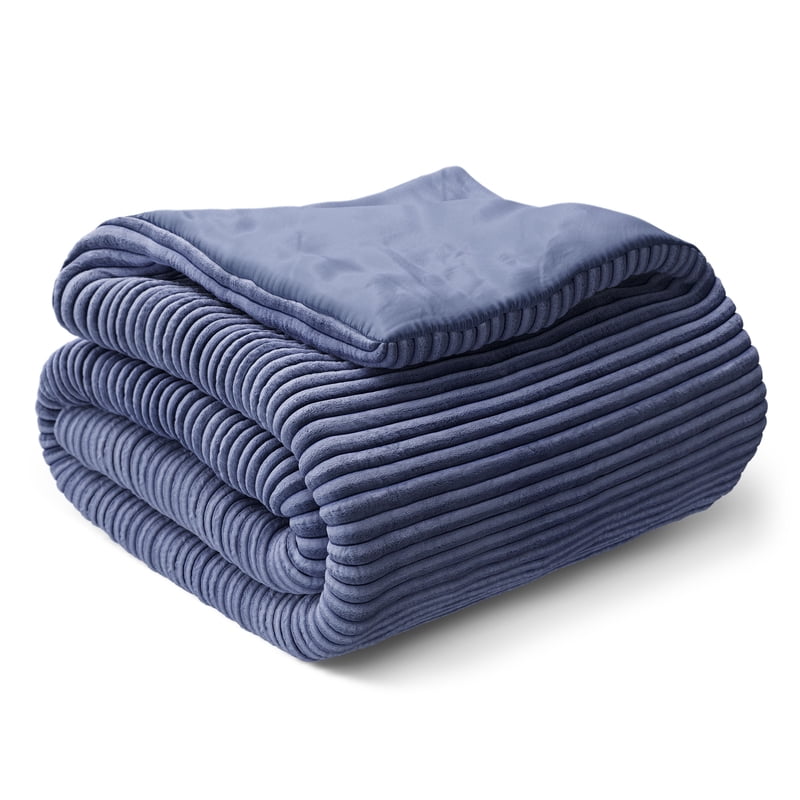 Kids Light Purple Plush Corduroy Comforter Set - Full/Queen, 3 Pieces