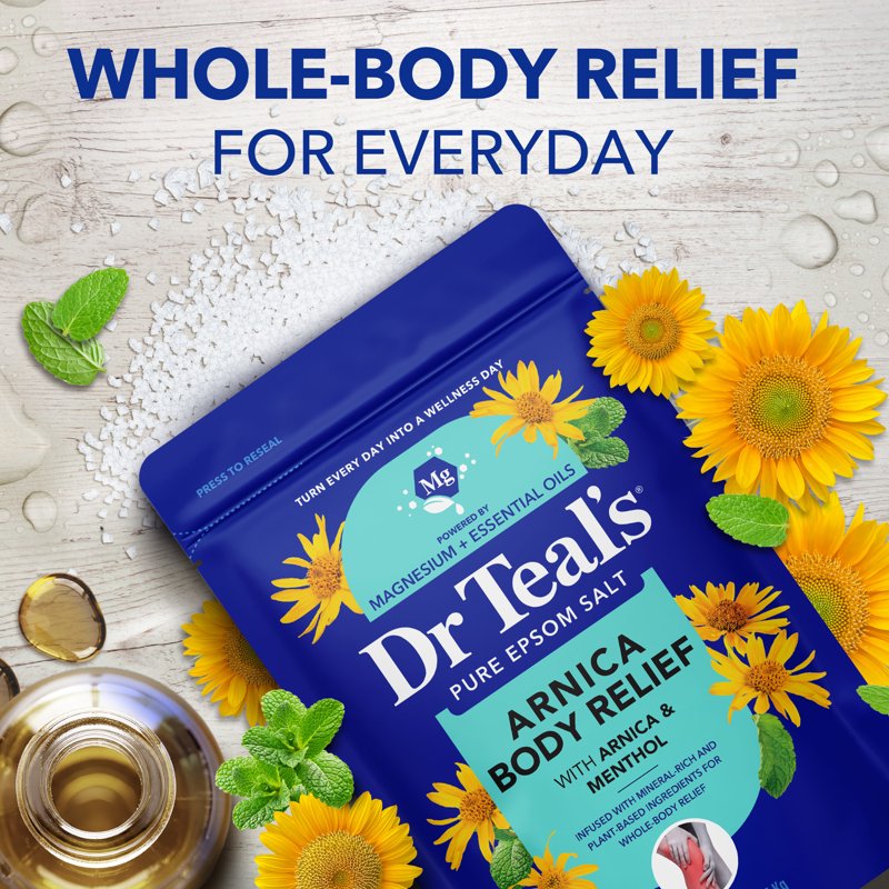 Epsom Salt Soak with Arnica & Menthol - 3 lbs